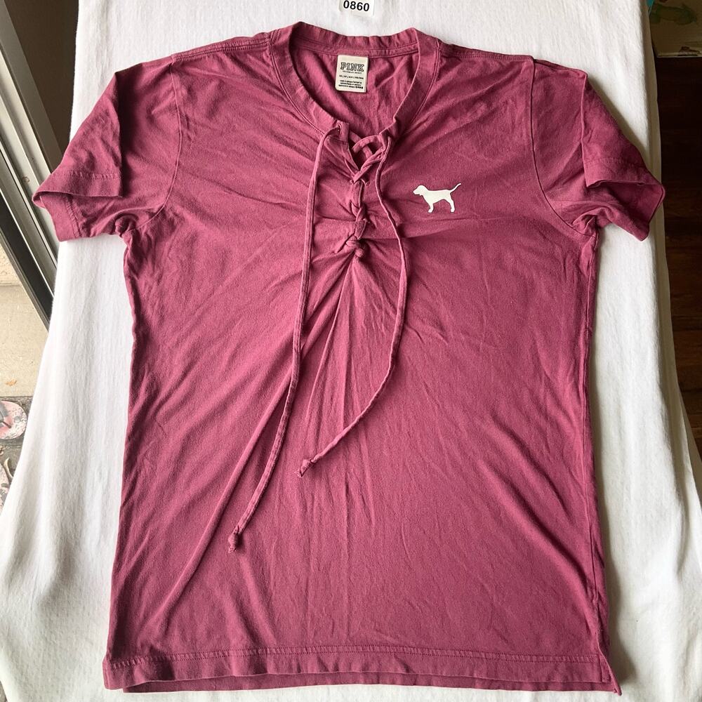 Pink Victoria’s Secret Women’s Short Sleeve T-shirt size XS, Pink, Love Pink